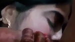 Mehendi hands Indian girl blowjob big dick