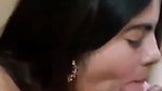 Mehendi hands Indian girl blowjob big dick