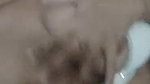 naked Indian girl fingering horny hairy pussy