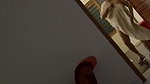 GF boob show while talking to lover in bedroom