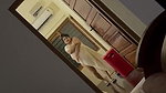 GF boob show while talking to lover in bedroom