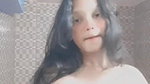 cute girl boob press in topless in bathroom