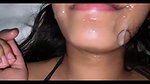 Girl freind taking cumshot to mouth