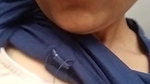 desi aunty boob press viral video for lover