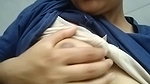 desi aunty boob press viral video for lover