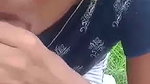 Tamil girl outdoor sex and viral blowjob