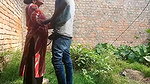 Indian outdoor xxx standing doggy sex of lovers
