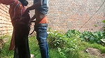 Indian outdoor xxx standing doggy sex of lovers