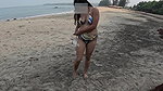 Hotwife Anjali Nude on Public Beach Showing Boobs and Pussy