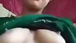 cute girl boobs show on viral video call to lover