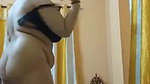 chubby housewife naked pressing big boobs