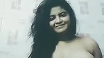 chubby desi topless girl playing with big boobs