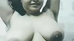 chubby desi topless girl playing with big boobs