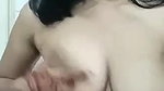 slim Indian girl boobs show and pressing