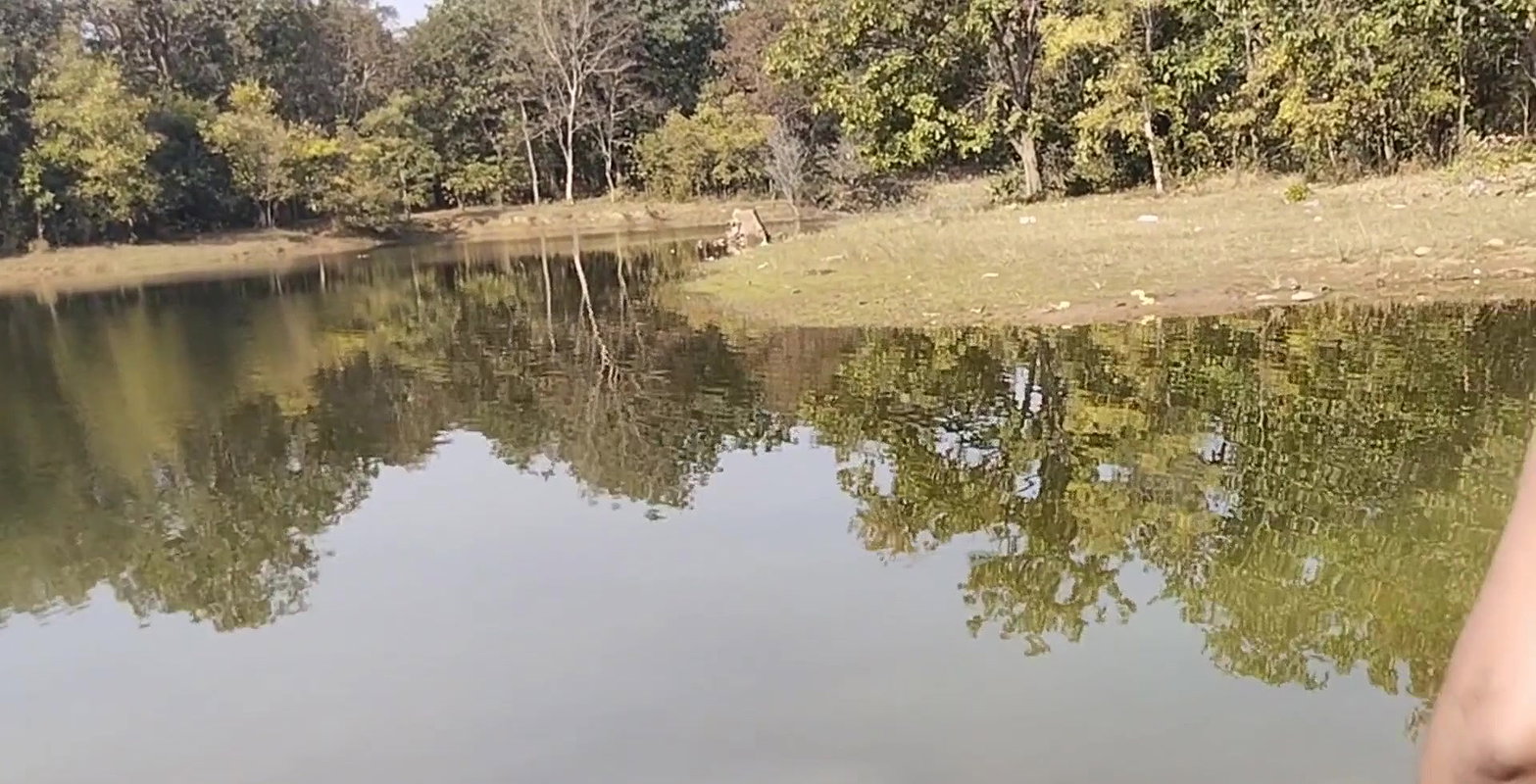Hot desi sexy girl having fun here with village boyfriend taking bath on river.    .