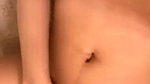 Glasses Girl Fully Nude Showing Rubbing Her Pussy Bathing
