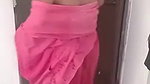 mature aunty boobs show to secret lover after bath