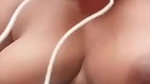 girlfriend big boobs shown to lover on video call