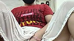 Indian auntie fingering her horny pussy