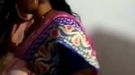 Dehati MILF changing saree and boob show MMS