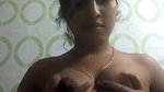 topless desi girl nude boobs licking selfie