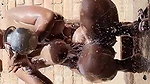 big boobs village bhabhi viral bathing outdoors