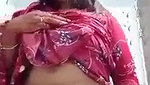 Pakistani girl naked boobs show selfie video