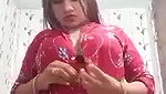 Pakistani girl naked boobs show selfie video