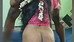 Tamil Aunty Giving Blowjob  showing her black ass