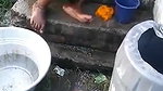 village bhabhi outdoor nude bath caught by devar