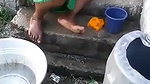 village bhabhi outdoor nude bath caught by devar