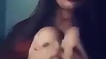 round big boobs girl posing topless viral show