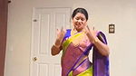 Iyer maami in US huge deep thoppul navel show dance