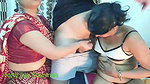 Indian threesome viral xxx with maid and wife