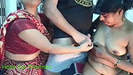 Indian threesome viral xxx with maid and wife