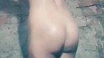 Desi village college girl bathing nude clip