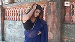 Blue Saree Mota Chucha