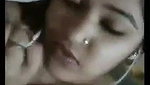 cute desi girl boob show to lover on video call