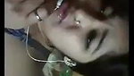 cute desi girl boob show to lover on video call