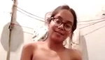 Indian cute girl in glasses showing nude body