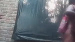 Bengali village girl bathing outdoors clip
