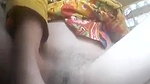 Desi girl masturbating pussy with a stick