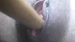 Desi girl masturbating pussy with a stick