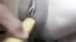 Desi girl masturbating pussy with a stick