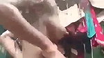 Indian girl nude bathing in village viral clip