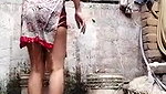 Jabalpur desi young girl nude bath viral clip