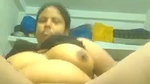 MILF showing big boobs and fingering pussy