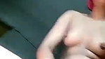Village girl pink pussy fingering in standing
