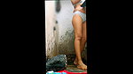 saree women bathing