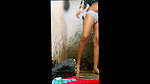saree women bathing